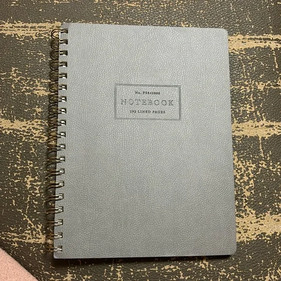 Caslon Grey color spiral notebook - Picture 1 of 3